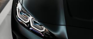 Preview wallpaper bmw m4, bmw, car, black, headlight, front view