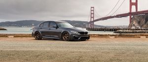 Preview wallpaper bmw m4, bmw, car, black, wheel