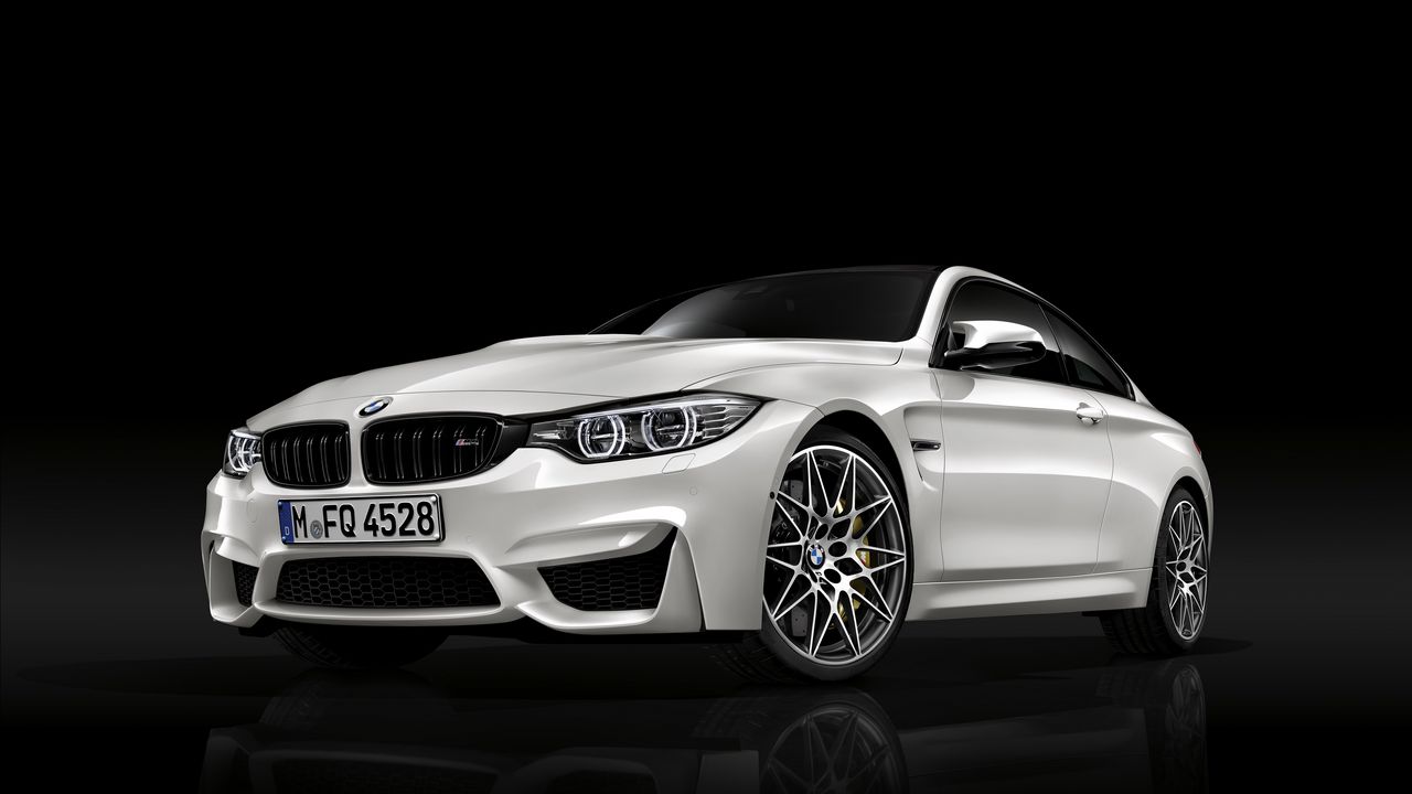 Wallpaper bmw, m4, white, side view