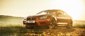 Preview wallpaper bmw m6, bmw, cars, side view, light