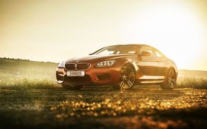 Preview wallpaper bmw m6, bmw, cars, side view, light