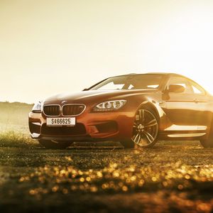 Preview wallpaper bmw m6, bmw, cars, side view, light