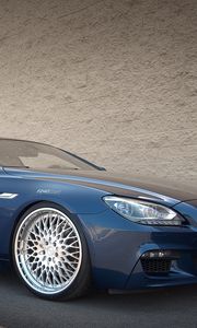 Preview wallpaper bmw, m6, f13, 650i, blue, side view