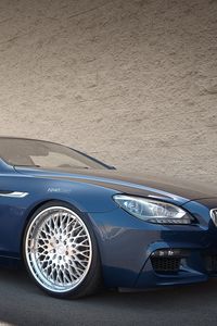 Preview wallpaper bmw, m6, f13, 650i, blue, side view