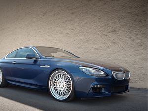 Preview wallpaper bmw, m6, f13, 650i, blue, side view