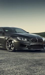 Preview wallpaper bmw, m6, gts, f13, vorsteiner, black, style, cars