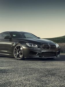 Preview wallpaper bmw, m6, gts, f13, vorsteiner, black, style, cars