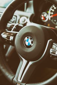 Preview wallpaper bmw, m6, interior, steering wheel