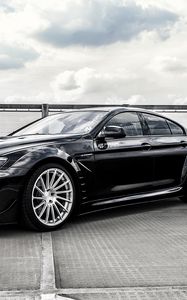 Preview wallpaper bmw, m6, prior-design, side view, black