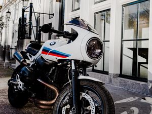 Preview wallpaper bmw, motorcycle, bike, white