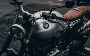 Preview wallpaper bmw, motorcycle, bike, gray