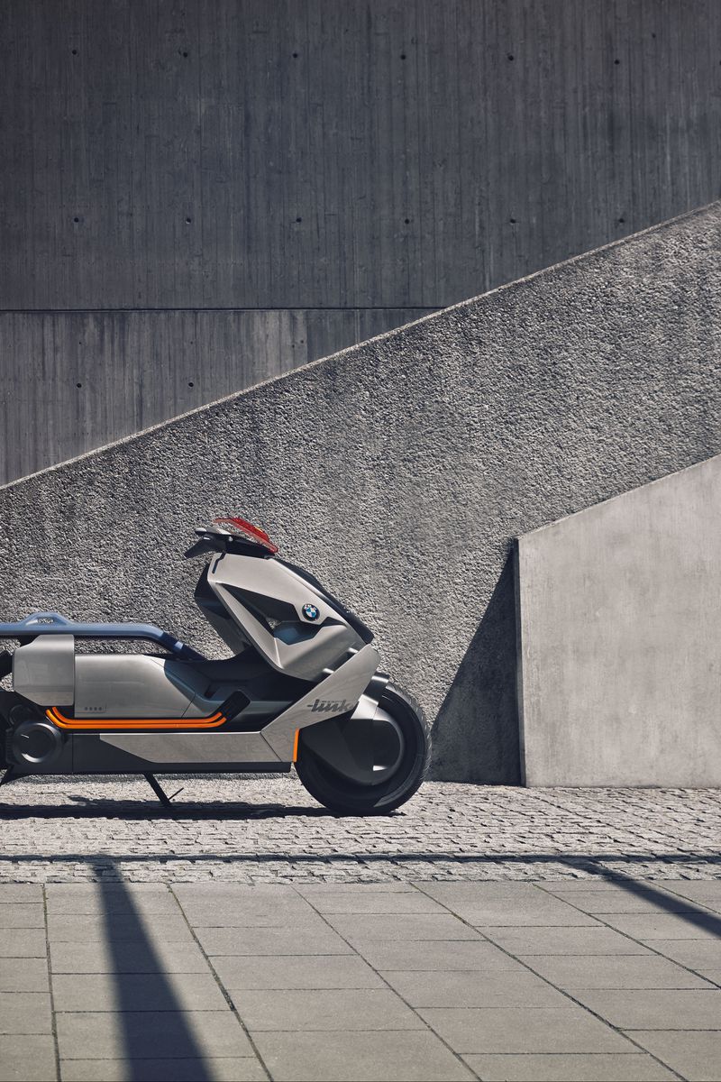 800x1200 Wallpaper bmw, motorcycle, bike, gray, design
