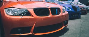 Preview wallpaper bmw, parking, front bumper