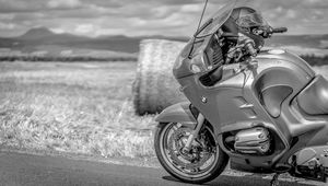 Preview wallpaper bmw r 1150 rt, bmw, motorcycle, bike, black and white