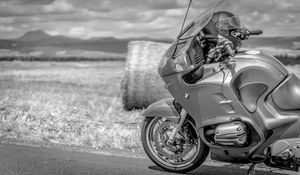 Preview wallpaper bmw r 1150 rt, bmw, motorcycle, bike, black and white