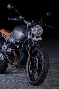 Preview wallpaper bmw r ninet, bmw, motorcycle, bike, front view