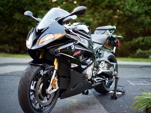 Preview wallpaper bmw s1000 rr, bmw, motorcycle, bike, black, moto