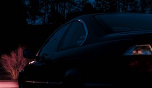 Preview wallpaper bmw, side view, car, night, dark