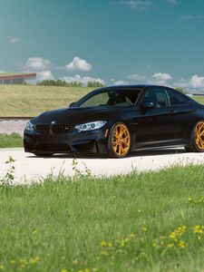 Preview wallpaper bmw, side view, grass