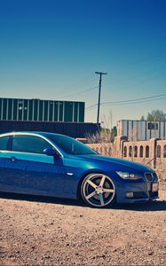 Preview wallpaper bmw, sky, train, car, cars, auto