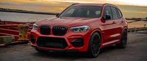 Preview wallpaper bmw x3, bmw, car, red