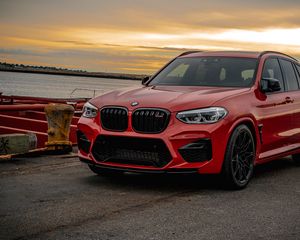 Preview wallpaper bmw x3, bmw, car, red
