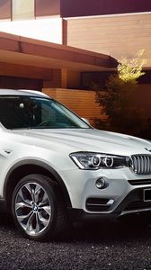 Preview wallpaper bmw, x3, f25, white, side view