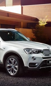 Preview wallpaper bmw, x3, f25, white, side view