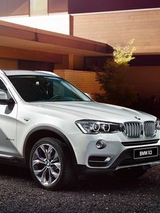 Preview wallpaper bmw, x3, f25, white, side view