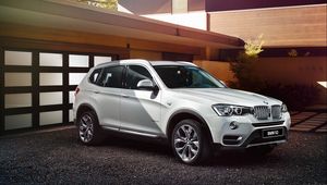 Preview wallpaper bmw, x3, f25, white, side view