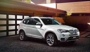 Preview wallpaper bmw, x3, f25, white, side view