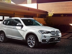 Preview wallpaper bmw, x3, f25, white, side view