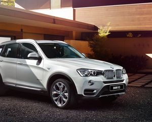 Preview wallpaper bmw, x3, f25, white, side view