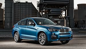 Preview wallpaper bmw, x4, m40i, blue, side view