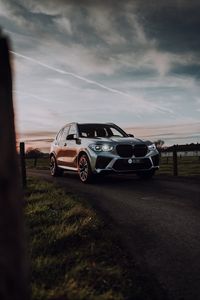 Preview wallpaper bmw x5, bmw, car, suv, gray