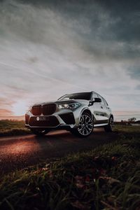 Preview wallpaper bmw x5, bmw, car, suv, gray, side view