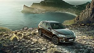 Preview wallpaper bmw x5, novelty, bmw, cars, mountains, side view