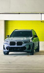 Preview wallpaper bmw x7, bmw, car, gray, front view