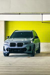 Preview wallpaper bmw x7, bmw, car, gray, front view