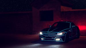 Preview wallpaper bmw, z4, front view, night