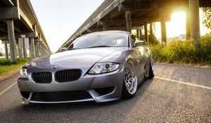 Preview wallpaper bmw, z4, silver, front bumper