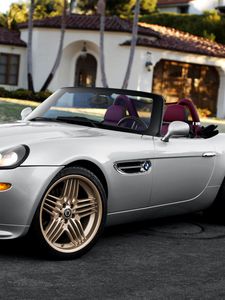 Preview wallpaper bmw, z8, e52, silver, convertible, side view