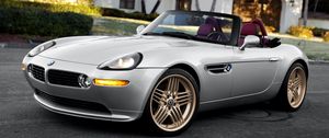 Preview wallpaper bmw, z8, e52, silver, convertible, side view