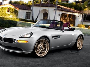 Preview wallpaper bmw, z8, e52, silver, convertible, side view