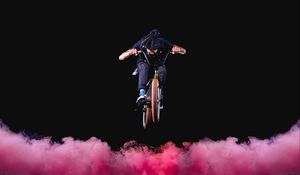 Preview wallpaper bmx, bike, cyclist, jump, stunt, extreme