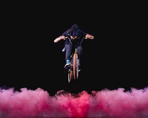 Preview wallpaper bmx, bike, cyclist, jump, stunt, extreme