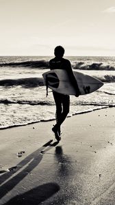 Preview wallpaper board, sand, surf, sea, surfing, sport