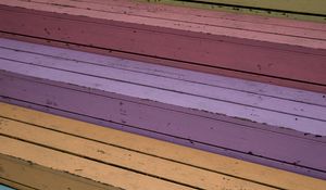 Preview wallpaper boards, colorful, wooden