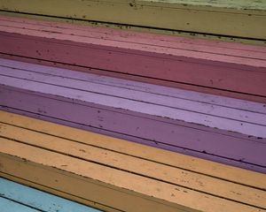 Preview wallpaper boards, colorful, wooden