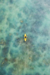 Preview wallpaper boat, aerial view, water, canoe